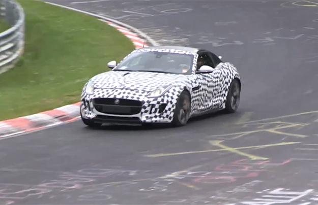 Купе Jaguar F-Type сняли на видео