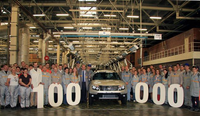 Renault выпустила 100-тысячный Duster в России за 15 месяцев