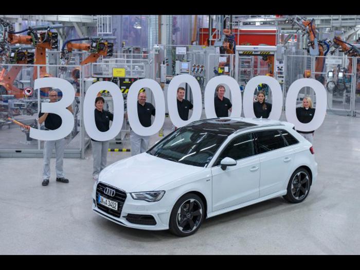 Audi выпустил 3-миллионный хэтчбек A3